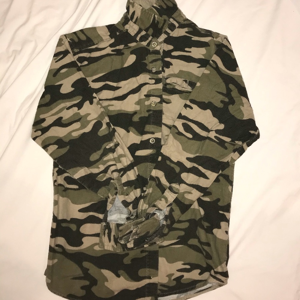 camouflage flannel